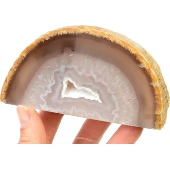 Přírodní kámen Stojící geoda z achátu (305g)