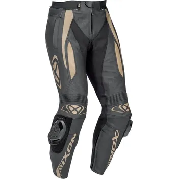 Moto kalhoty VORTEX PANT 2 - 1001 pánské černohnědé kožené moto kalhoty IXON - XL