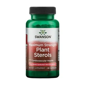 Swanson Maximum Strength Plant Sterols CardioAid Doplněk stravy pro kardiovaskulární zdraví 60 ks, kapsle, 400 mg