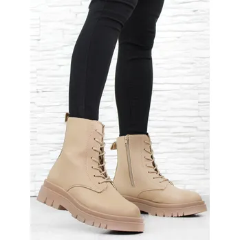 Dámská zimní obuv DnesObouvam.cz Dámské béžové workery J2276KH Velikost: 40