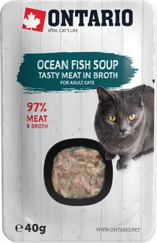 Krmivo pro kočku Ontario Cat Soup Ocean Fish Soup 40 g