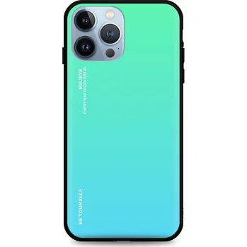 Pouzdro na mobilní telefon Kryt iPhone 13 Pro Max pevný duhový zelený (obal neboli pouzdro na iPhone 13 Pro Max)