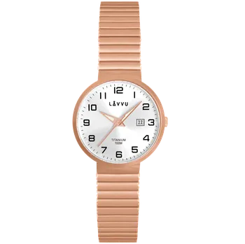 Módní doplněk Dámské hodinky LAVVU LUNDEN Small Rose Gold LWL5042
