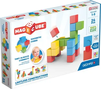 Stavebnice Geomag Geomag MagiCube Full Color Recycled Try me 24 ks