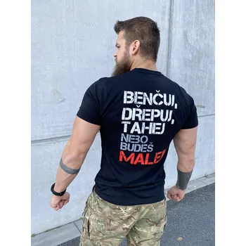 GymTime Pánské Tričko benčuj, dřepuj, tahej XXL