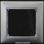 Valena rámeček 4násobný stříbrný vodorovný 770154 Legrand