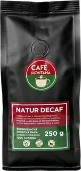 káva CAFÉ MONTAÑA Natur Decaf zrnková bezkofeinová 250 g