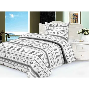 Povlečení Teptex Povlečení mikroflanel 1x140x200 + 1x70x90 Christmas