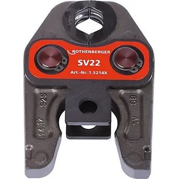 Kleště Lisovací čelisti SV22 Standard, Rothenberger 015214X na měděné trubky, fitinky (Rothenberger 15214X samostatná čelist V / SV 22 pro Romax 3000, 4000, AC ECO aj.)