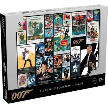Alltoys James Bond 007 Filmové plakáty 1000 dílků Puzzle Alltoys James Bond 007 Filmové plakáty 1000 dílků