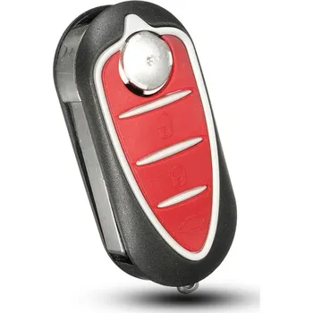 Autoklíč Dálkový ovladač Alfa Romeo 3tl. 434 46AT Delphi SIP22 sklop červený