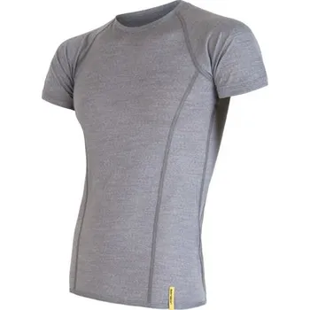 Oblečení a móda SENSOR MERINO ACTIVE PÁNSKÉ TRIKO KR.RUKÁV SV.ŠEDÁ Velikost: Světle šedá, Barva: XXL