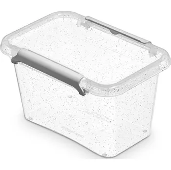 Dóza na potraviny Orplast Box antibakteriální 0,65 l 15x9,5x8,5cm, transparentní plast