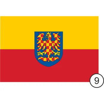 Vlajka Autovlajka #jízda - Moravská orlice na půleném listě (bez držáku) 59960