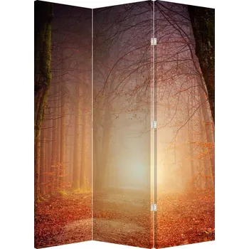Paraván LuxusniObrazy.cz Paraván - Podzimní les v mlze
