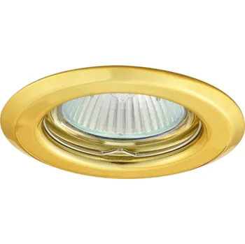 vypínač a zásuvka Rámeček K900 - vestavný pevný rámeček pro žárovky o průměru 50mm Barva: zlatá matná