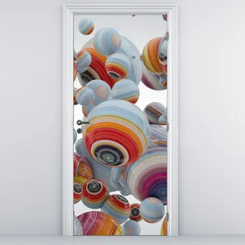 Fototapeta LuxusniObrazy.cz Fototapeta na dveře - Malované koule