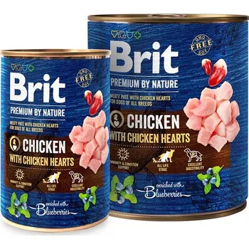Brit Premium Dog by Nature konz Chicken & Hearts 400g 1 kus