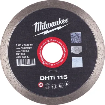Řezný kotouč Diamantový kotouč na dlažby a kámen Milwaukee DHTI 115 (4932399552)