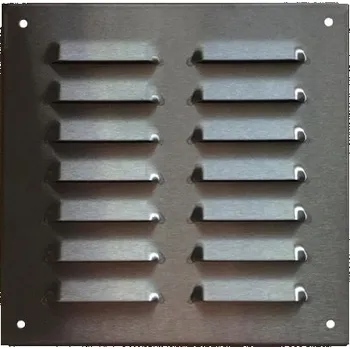 Větrací mřížka Větrací mřížka nerez 19x19 cm SE SÍŤKOU