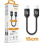 Datový kabel ALIGATOR POWER USB-C/USB-C 15cm, černá
