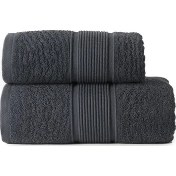 Osuška Bavlněná froté osuška s bordurou NAOMI 70x140 cm, tmavě šedomodrá, 500 gr Mybesthome