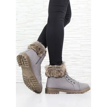 Dámská zimní obuv Cathay moda Dámské farmářky s kožíškem 3010-2D.G Velikost: 39