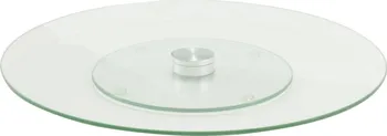 Perfect Home Cake podnos servírovací sklo/nerez 34 cm