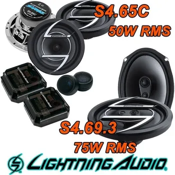 Auto Hi-Fi Reproduktory LIGHTNING AUDIO S4.65C + S4.69.3 AKCE 1+1 ( Sada reproduktorů do auta Lightning Audio S4.65C 16.5 cm a oválných reproduktorů Lightning Audio S4.69.3 )