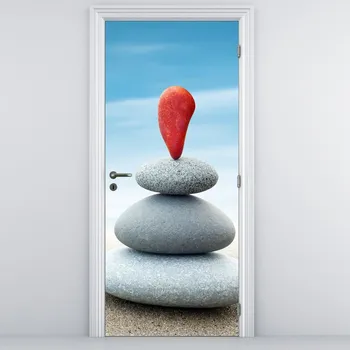 Fototapeta LuxusniObrazy.cz Fototapeta na dveře - Rovnováha s kameny