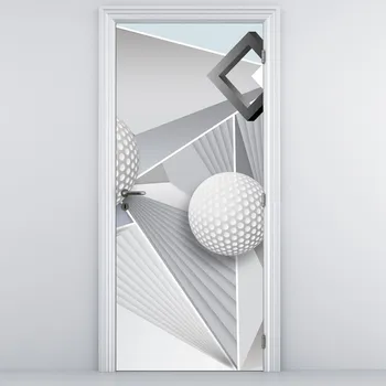 Fototapeta LuxusniObrazy.cz Fototapeta na dveře - Geometrická abstrakce