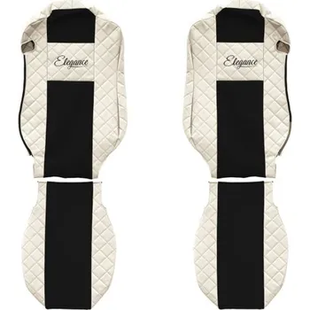 Autopotahy MB Actros MP4 - koženkové, béžové