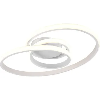 Trio R62751131 LED přisazené stropní svítidlo Sansa 1x18,5W | 2150lm | 4000K - 3 fázové stmívání, bílá + sada - Trio LED žárovka 2x10W | E27 | 3000K | 806lm