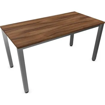 Jednací stůl Stůl konferenční, barva ořech, š x h: 1400 x 700 mm, podnoží sloupové hranaté matné