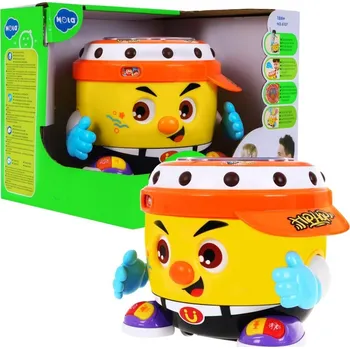 Hudební nástroj pro děti Huile Toys interaktivní bubínek s nahráváním pro nejmenší DJ Party Drum