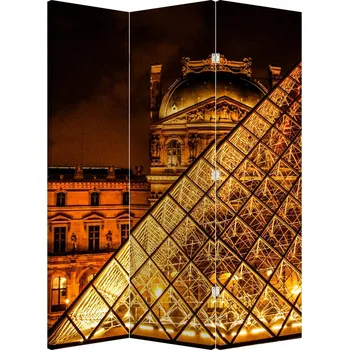 Paraván LuxusniObrazy.cz Paraván - Louvre v Paříži