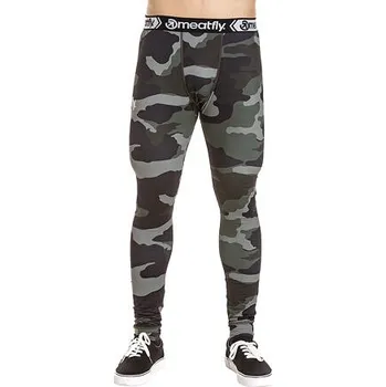 Set pánského termoprádla Meatfly pánské termo kalhoty Sloan Woodland | Maskáč | Velikost XL