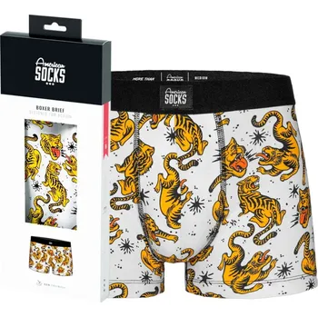 Pánské spodní prádlo boxerky pánské AMERICAN SOCKS - Tiger King - M