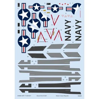 Plastikový model 1:48 F-4B Navy Eduard Decals