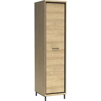 Šatní skříň Mediolan - šatní skříň M2 + KOVOVÉ NOŽIČKY - natural hikora