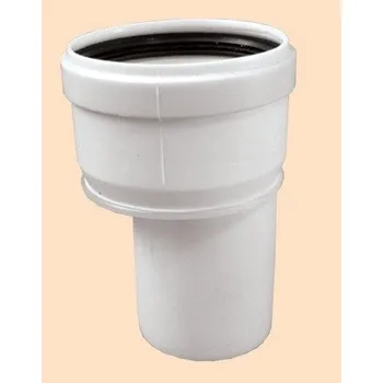 Kouřovod Redukce excentrická DN60 trubka / DN 80 hrdlo, L-130mm, PP-kondenzační