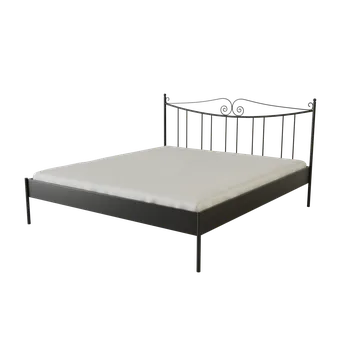 Postel Kovová postel RIO Povrchová úprava: černá, Rozměr: 140 x 200 cm