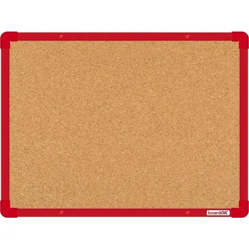 Kancelářský nábytek Korková nástěnka 60x45 (AL rám červený)