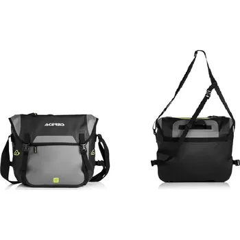 Voděodolná taška na rameno s nastavitelnou délkou popruhu ACERBIS obsah 12 litrů, černá/šedá