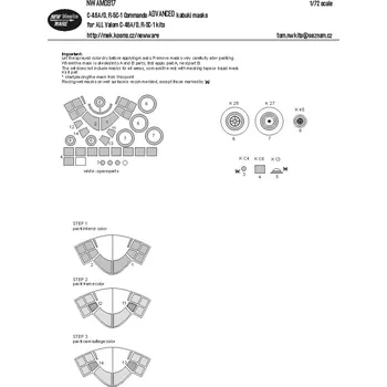 Plastikový model New Ware 1/72 Mask C-46A/D,R-5C-1 Commando ADVANCED (VALOM)