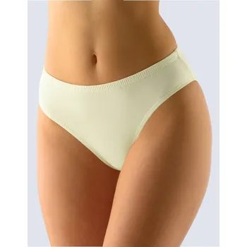 Dámské oblečení Gina Výhodné balení 5 kusů - Kalhotky klasické 10140P Barva/Velikost: žlutobílá / XL/XXL