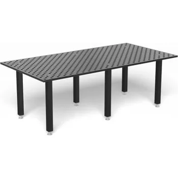 Dílenský stůl SIEGMUND [281030.XD7] Svařovací stůl Basic 8.7 2400x1200x25, plasmanitridovaný, Noha základní 815