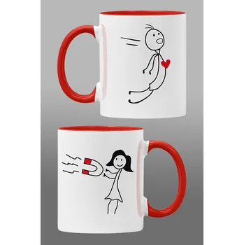 Hrnky pro zamilované Magnet Barva: Červená