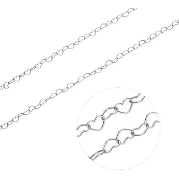 Řetízek Bealio BEALIO Stříbrný náhrdelník SRDCE Délka řetízku: 42 cm 03-05516-0460