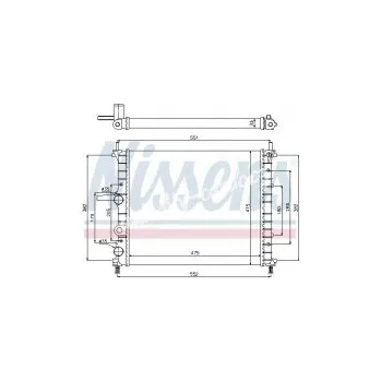 Chladič motoru Chladič motoru NISSENS 617843